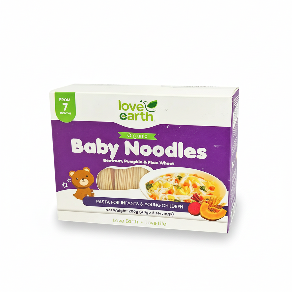 Love Earth Organic Baby Noodles 7month+ (Malaysia) 200g (40gx5servings)