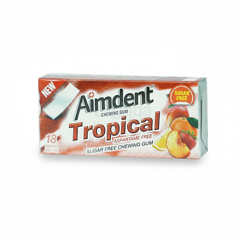 Aimdent Aspartame Free Chewing Gum Tropical 31g
