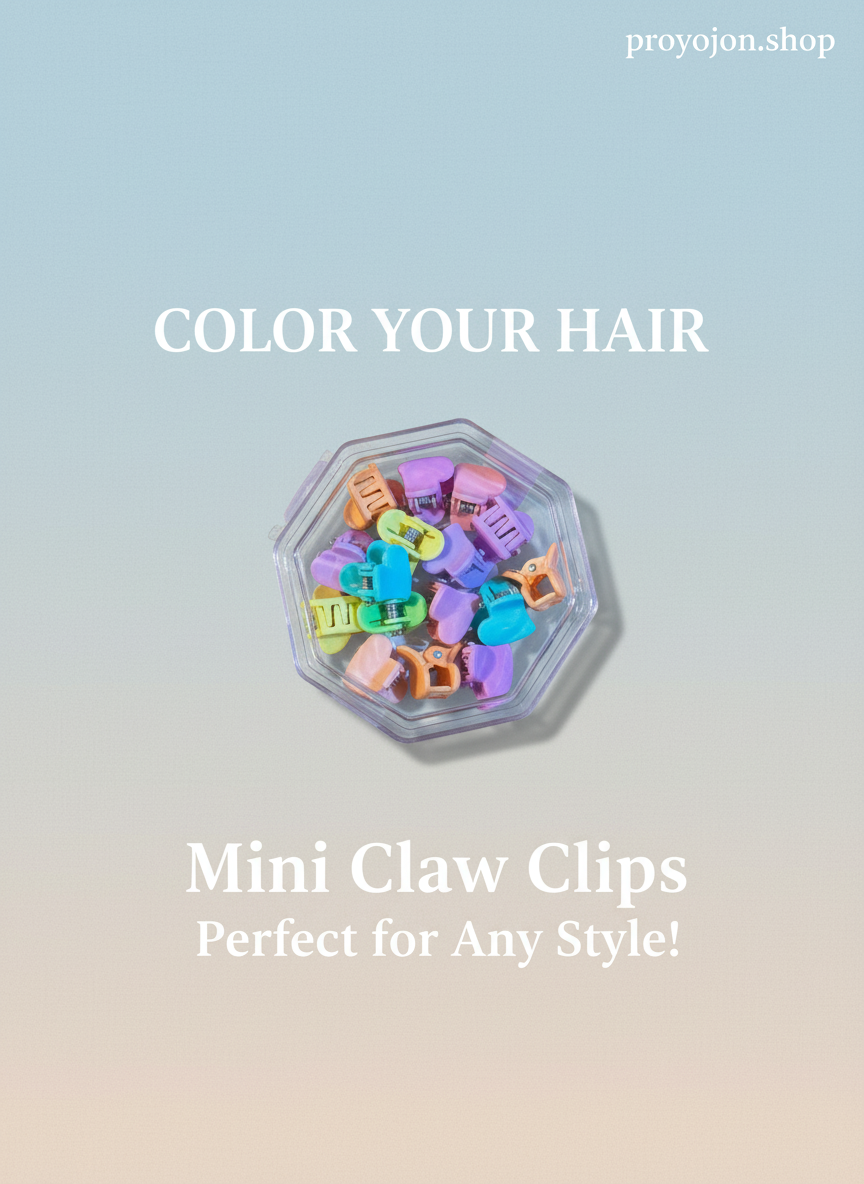 Mini Pastel Claw Clips
