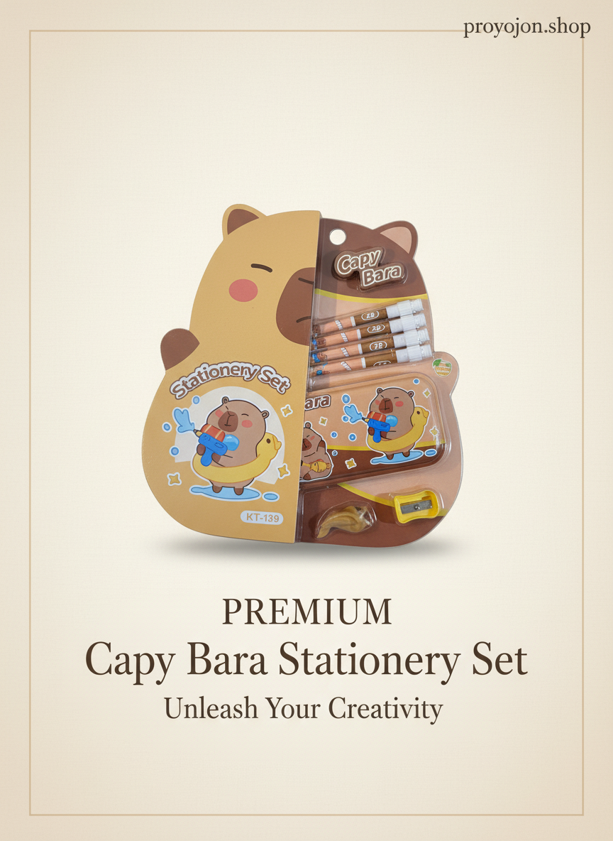 Capybara Stationery Set