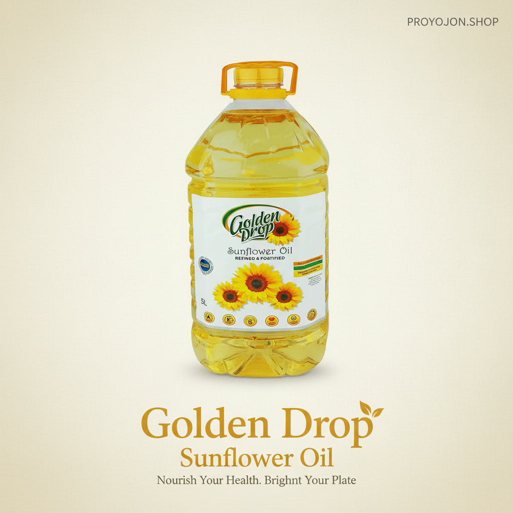 Golden Drop Sunflower Oil 5Litter
