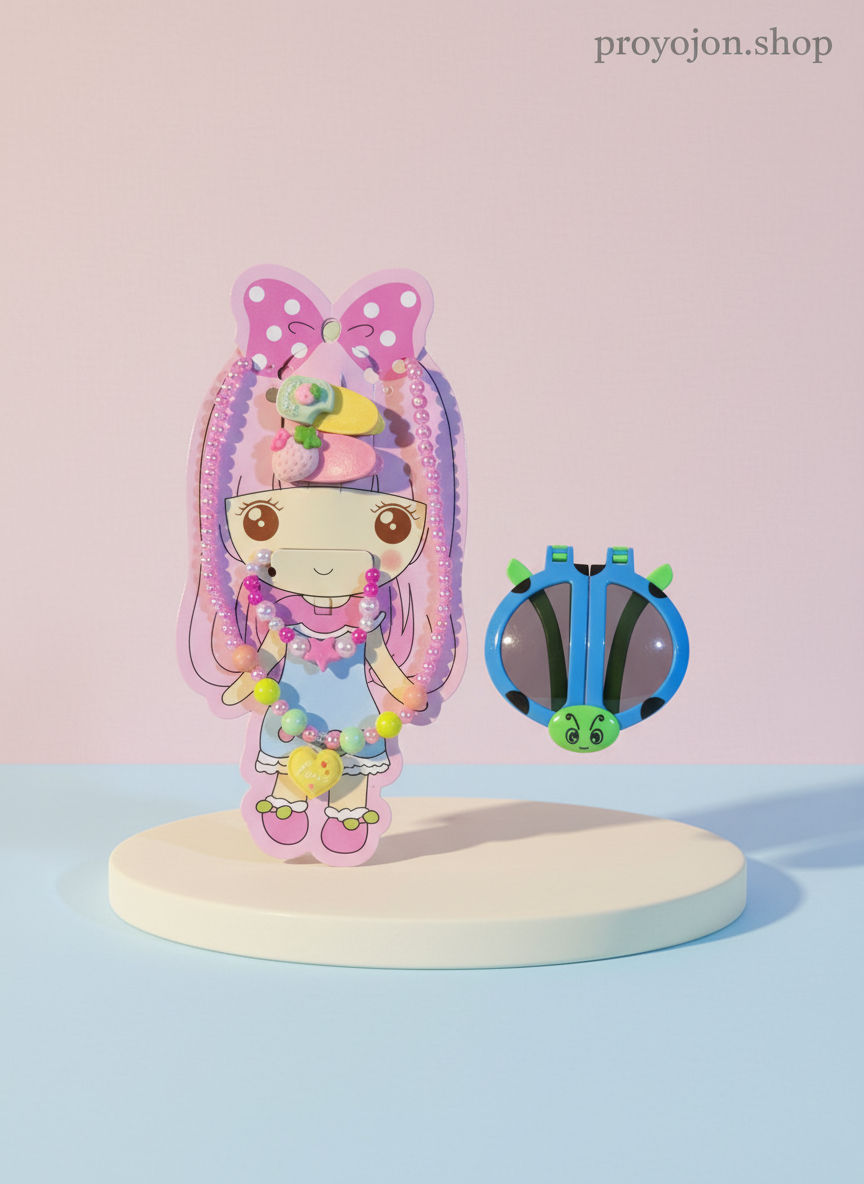 Plush Bunny Scrunchie Set