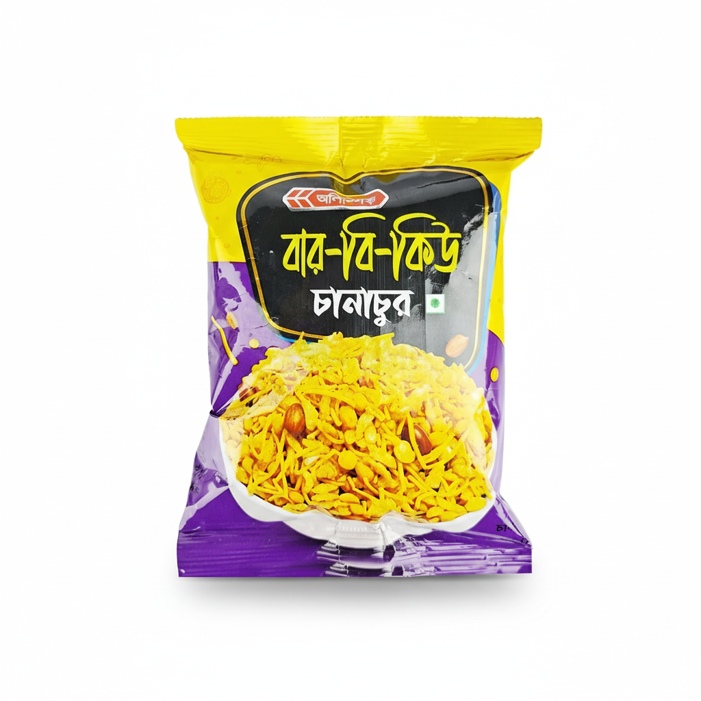 Olympic BBQ Chanachur – Spicy & Crunchy Snack Pouch Pack (22g)