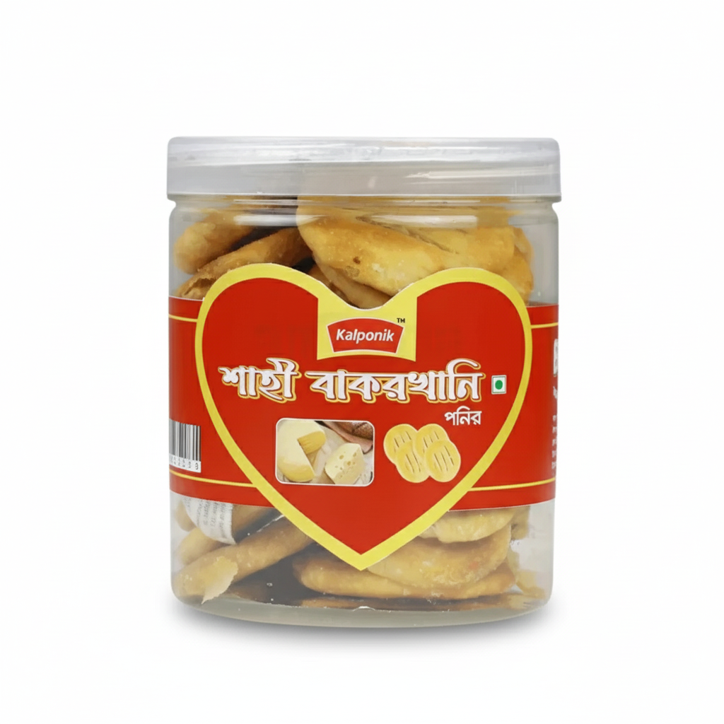 Kalponik Shahi Bakharkhani Cheesy 300g (কাল্পনিক শাহী বাকর খানি পনির )
