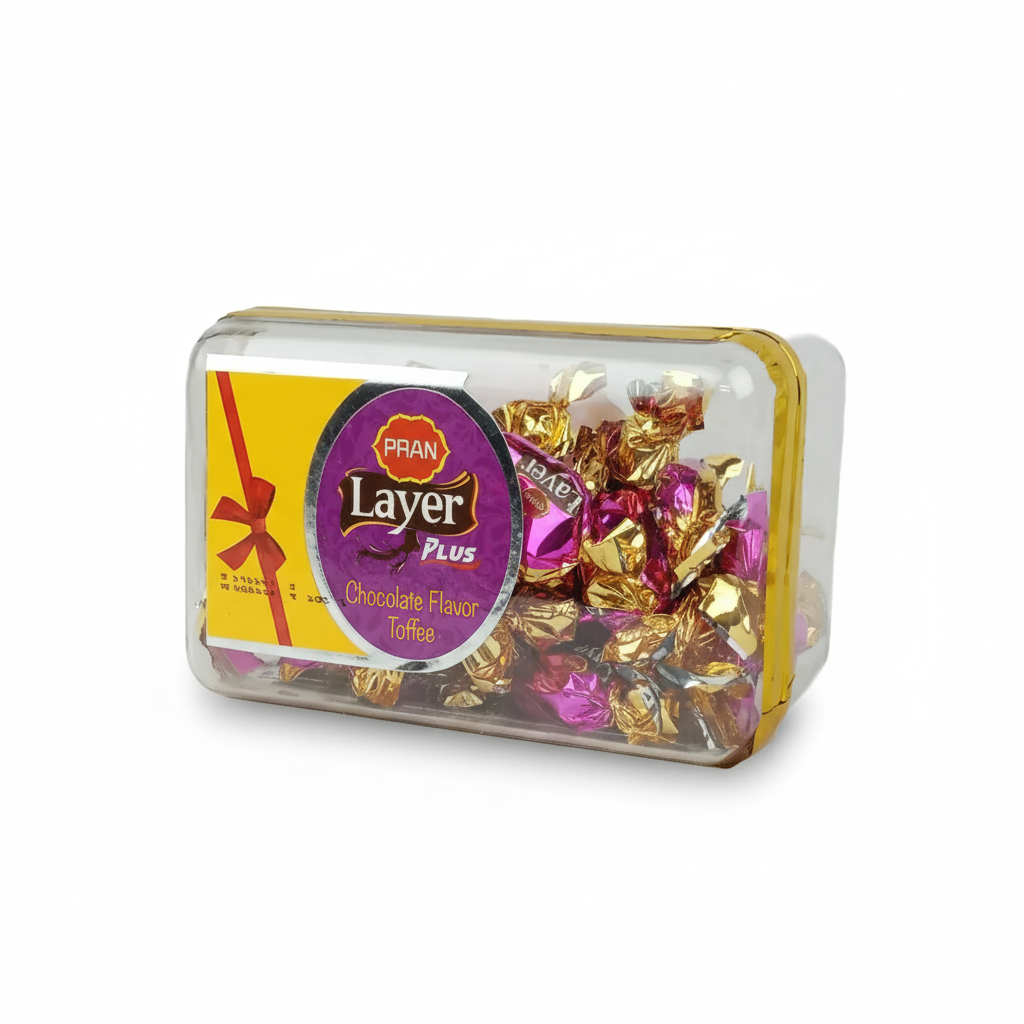 Pran Layer Plus Chocolate Flavor Toffee 185g