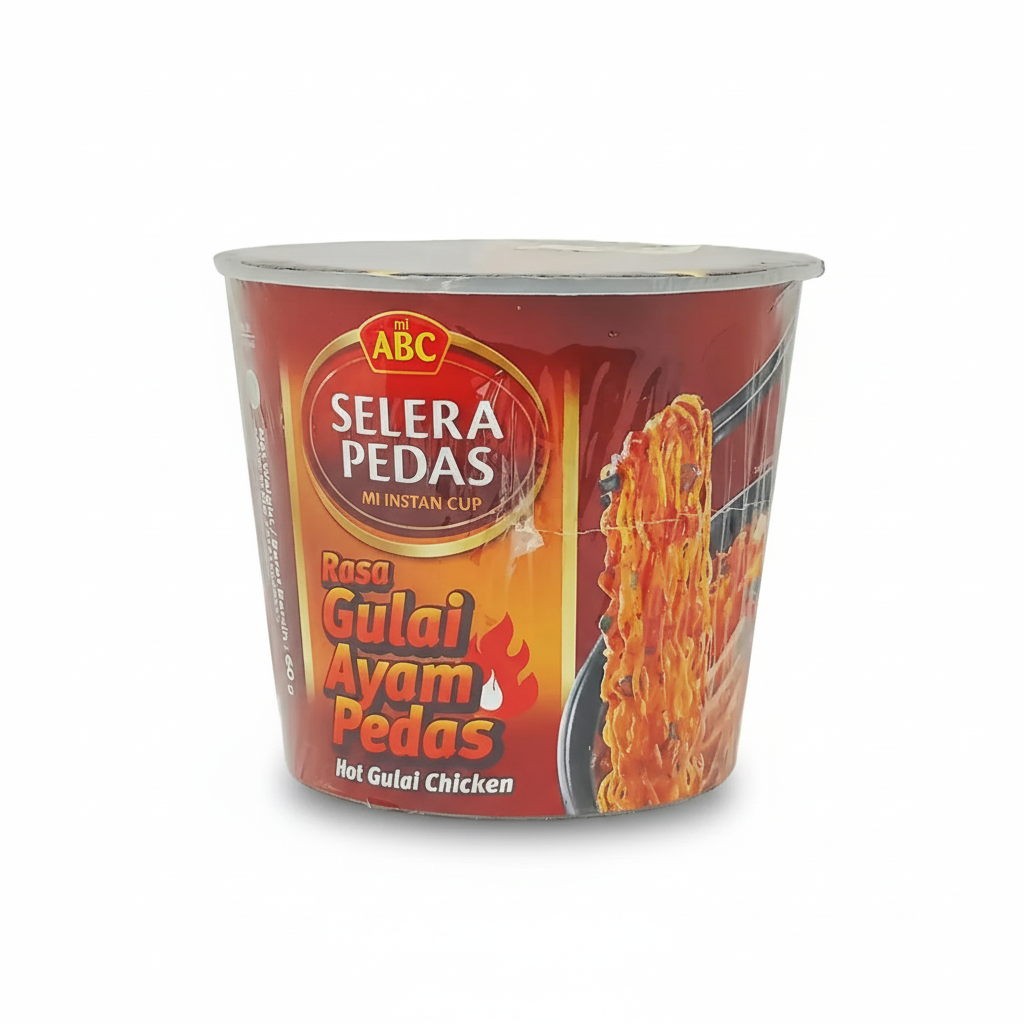 Mi ABC Selera Pedas Mi Cup Instant Hot Gulai Chicken Flavour Noodle 60gm