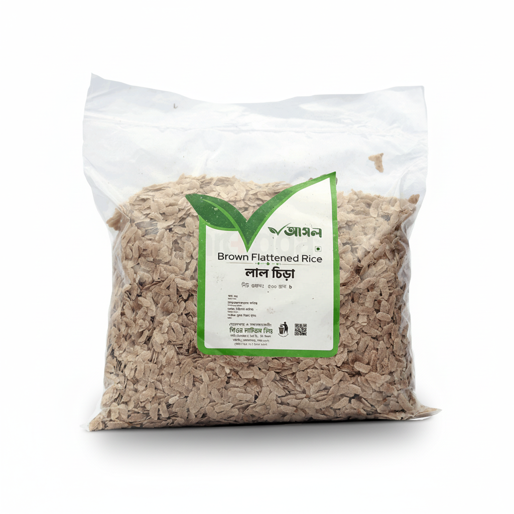 Ashol Brown Flattened Rice লাল চিড়া